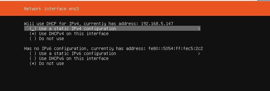 Установка Ubuntu Server, настройка статического ip